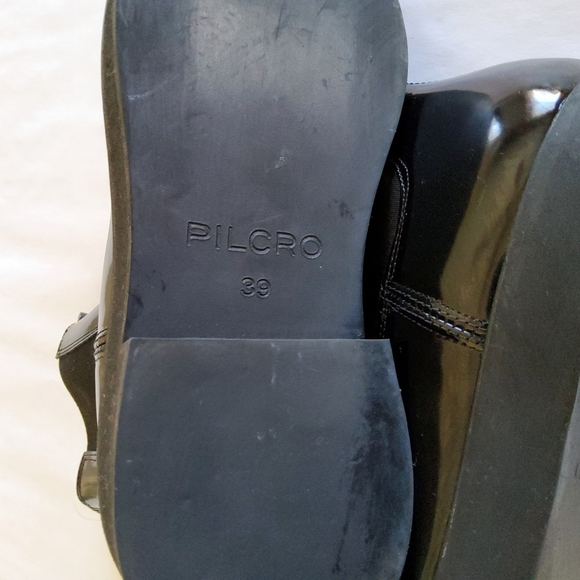 New Pilcro Anthropologie Black Patent Leather Chelsea Ankle Boot - Picture 13 of 14